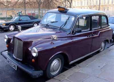 лондонский черный кэб - знаменитое такси