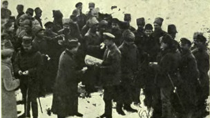 братание русских и австро-венгерских солдат (декабрь 1917 г.)
