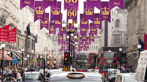 Собственности Короны принадлежит большая часть лондонской Риджент-стрит