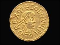 золотая монета Коэнвульфа IX столетия