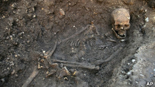 так выглядела могила Ричарда III, когда её нашли археологи