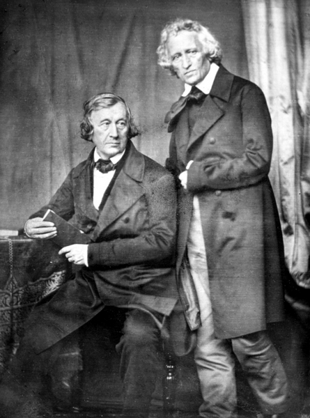 прижизненная фотография Якоба и Вильгельма Гриммов, 1847 год