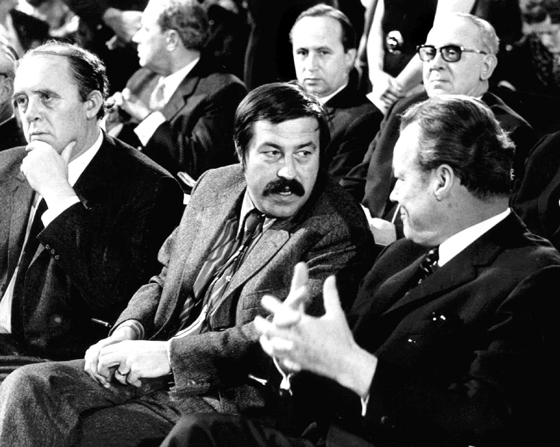 Генрих Белль с Гюнтером Грассом и Вилли Брандтом, 1970