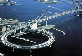 Токио. Мост на въезде в город.