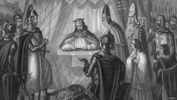 Иоанн Безземельный подписал Магна Карту 15 июня 1215 г.