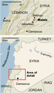 Маалюля и ещё две соседние деревеньки поменьше, где тоже говорят по-арамейски, всё ещё считаются в Сирии уникальным лингвистическим островком