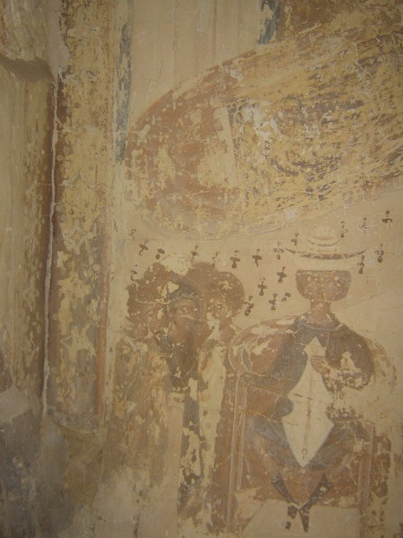 легенда об Анте скоморохе - практически диковинка для росписей (церковь Успения Богоматери в селе Мелетово, расписана в 1465 году)