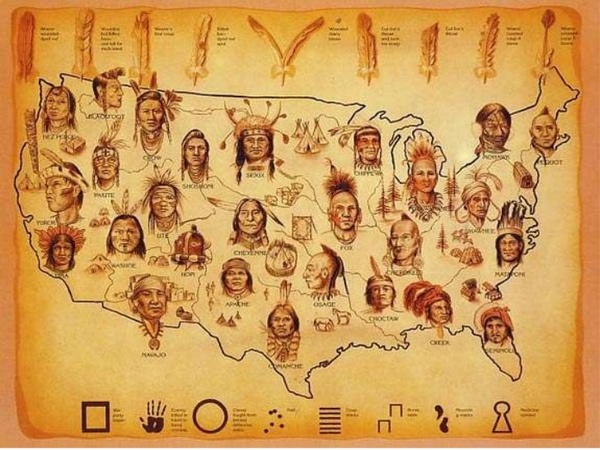 в 1800 году коренные американцы составляли около 15% населения на территориях, которые позже станут Соединёнными Штатами