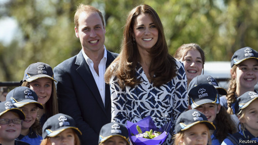 визит герцога и герцогини Кембриджских, принца Уильяма и его супруги Кейт, с юным сыном в Австралию
