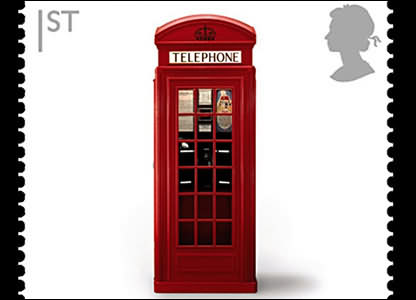 почтовые марки специальной серии, посвященной знаменитым предметам британского дизайна