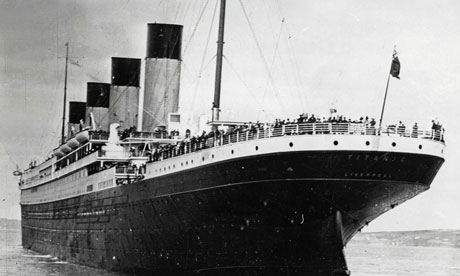 пароход Титаник затонул во время первого рейса 14 апреля 1912 года, погибло свыше 1 500 человек