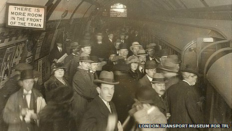 в 1915 году столпотворения в лондонском метро были обычным делом