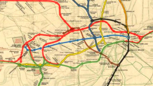 старая карта метро Лондона